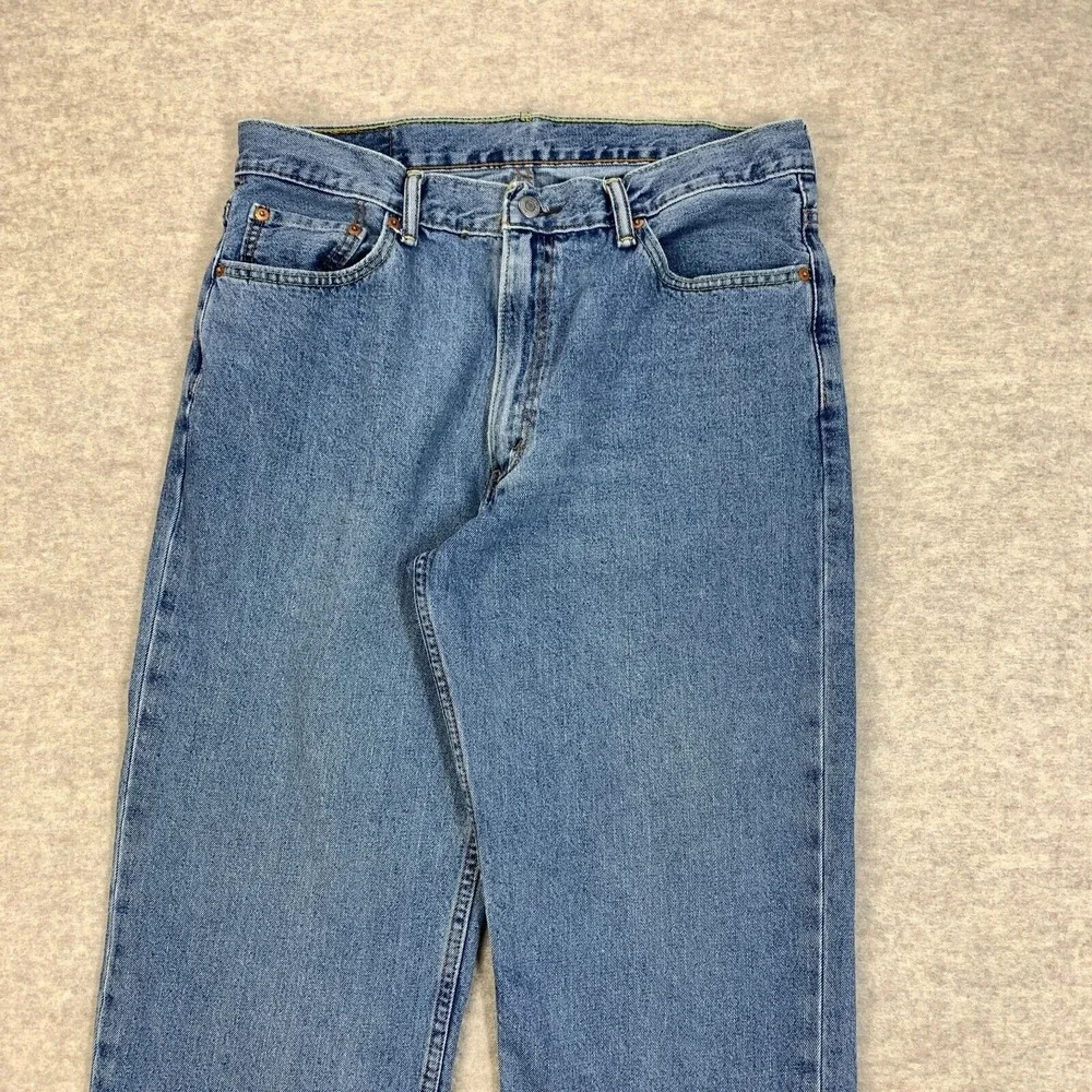 Levis 550 Jeans 36x32 Blue Relaxed Straight Leg Baggy Denim Fits 34x30